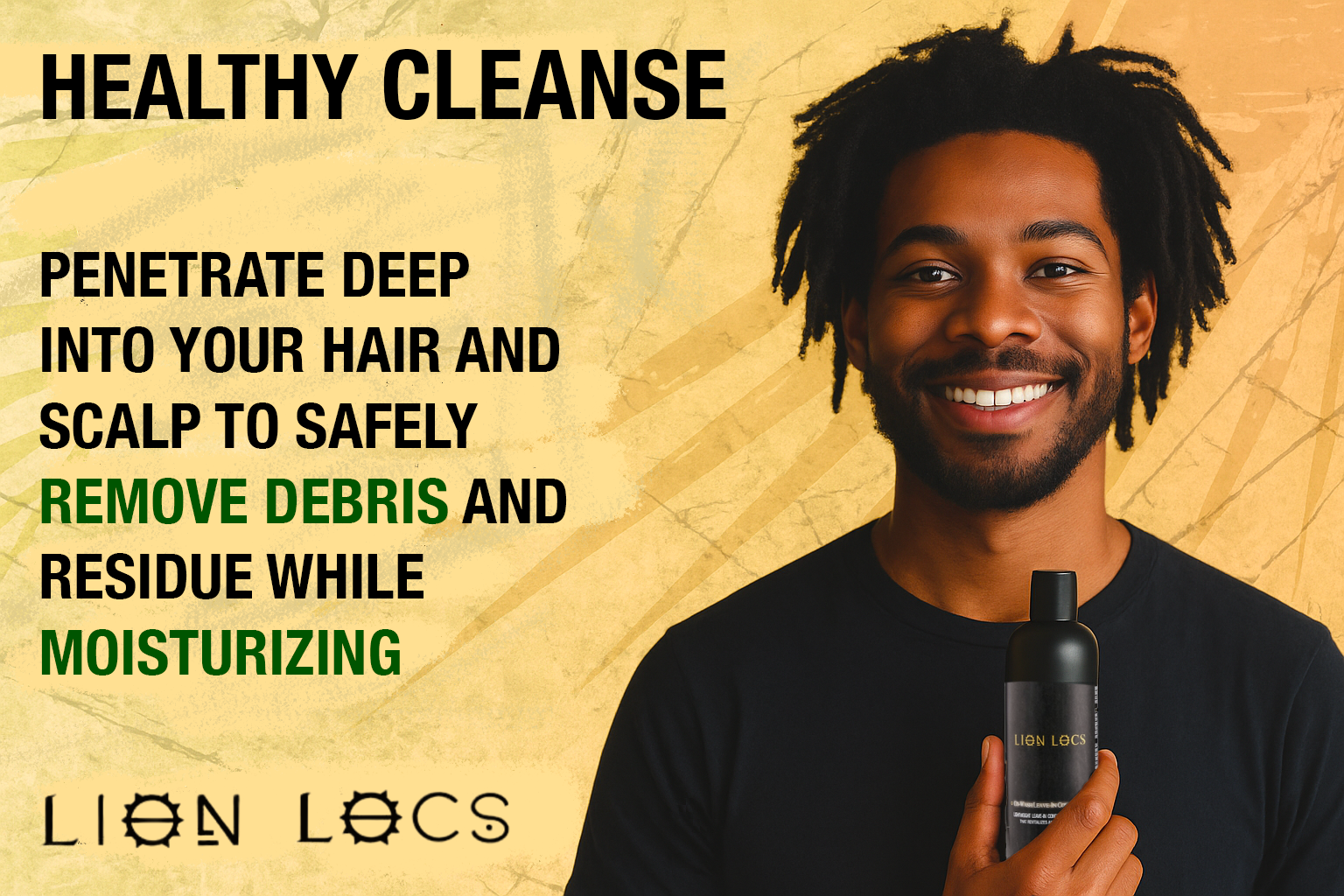 Lion Locs Co-Wash Shampoo / Leave-In Conditioner - VEGAN - Travel / Mini