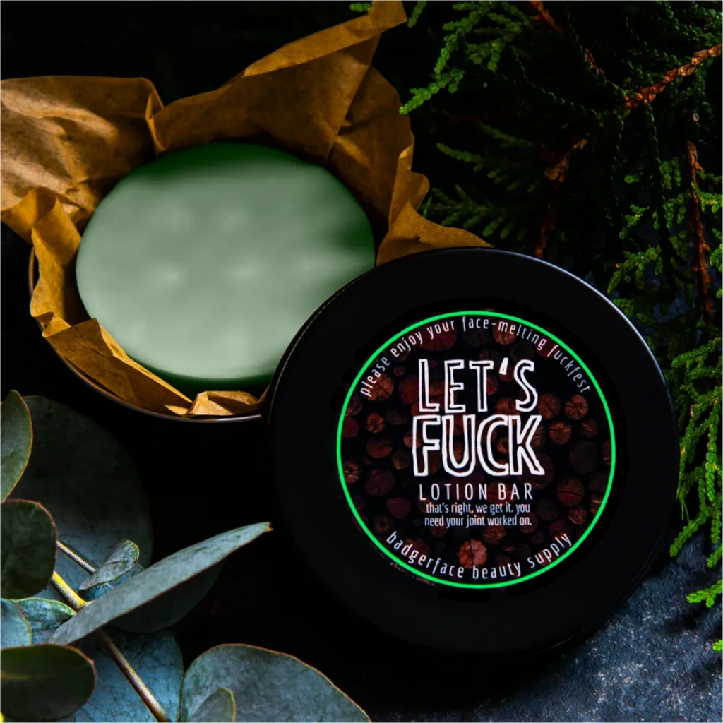 Let's Fck Lotion Bar. Cute, Funny Gifts for Men.