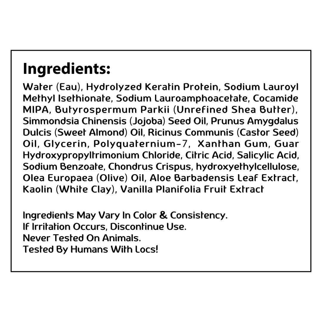 Locs Black Charcoal Shampoo| 8 oz