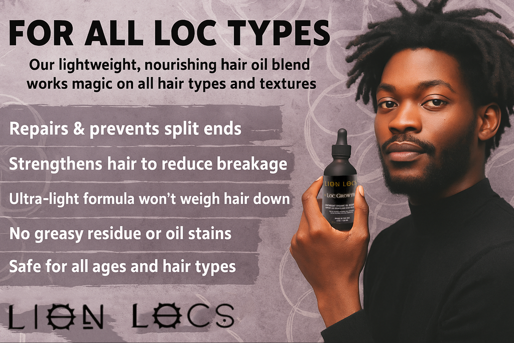 Lion Locs Loc Growth & Scalp Relaxation Oil - VEGAN - Travel / Mini