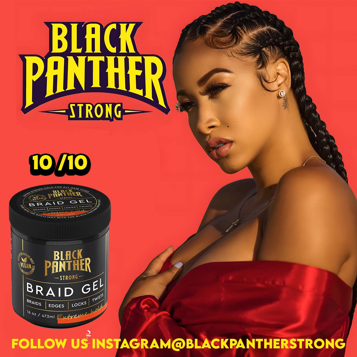 Black Panther Professional Braid Gel 16 oz