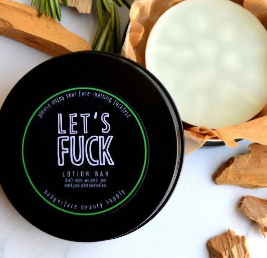 Let's Fck Lotion Bar. Cute, Funny Gifts for Men.